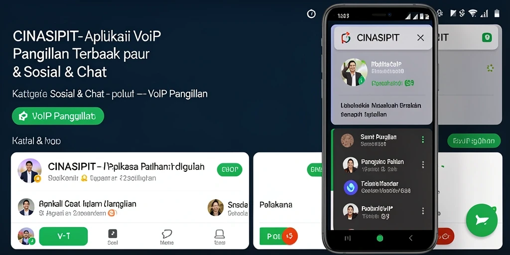 Antarmuka CINASIPIT yang intuitif untuk VoIP Panggilan.