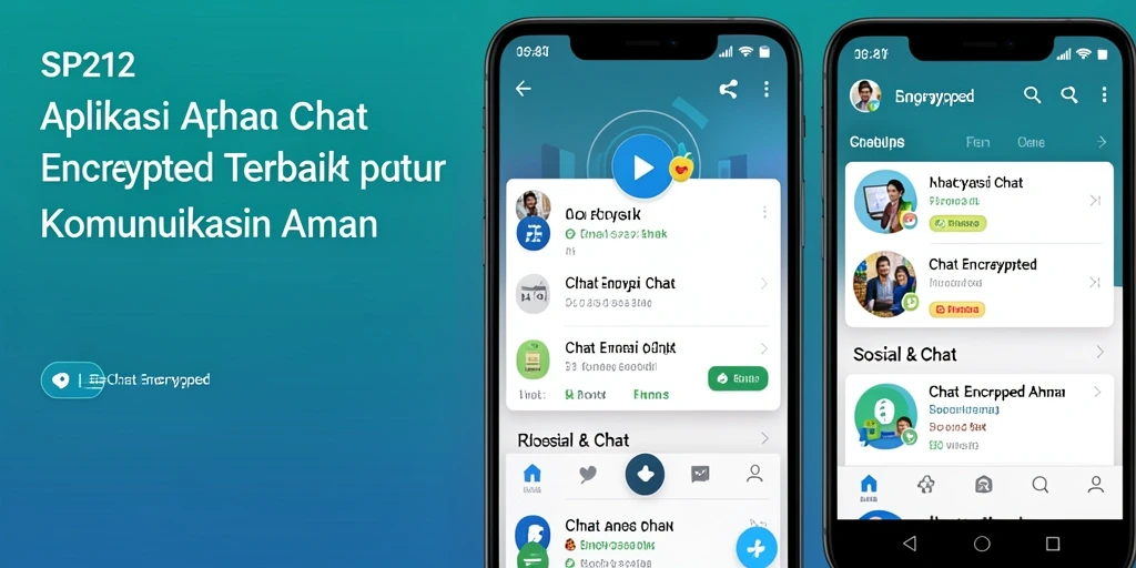 Antarmuka SP212 yang modern dan intuitif untuk komunikasi yang aman.