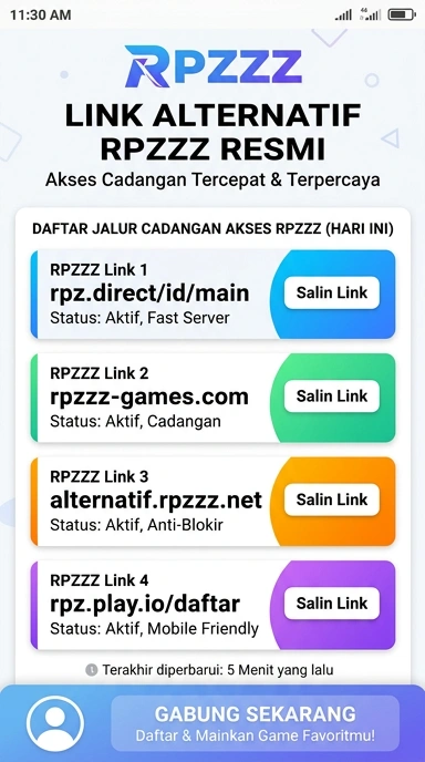 Tampilan link alternatif rpzzz